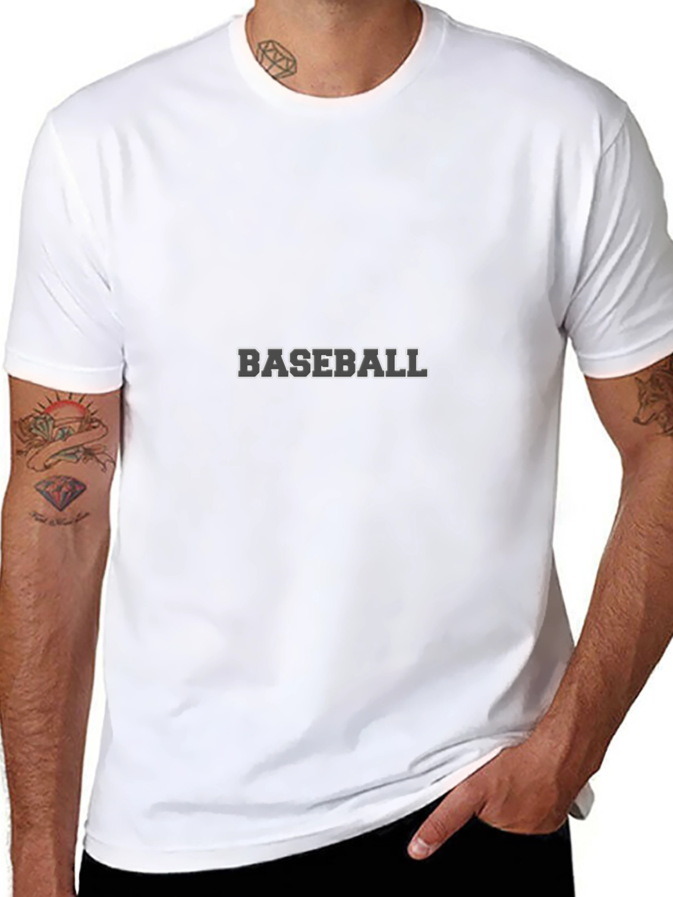 Baseball Graphic Print T-Shirt