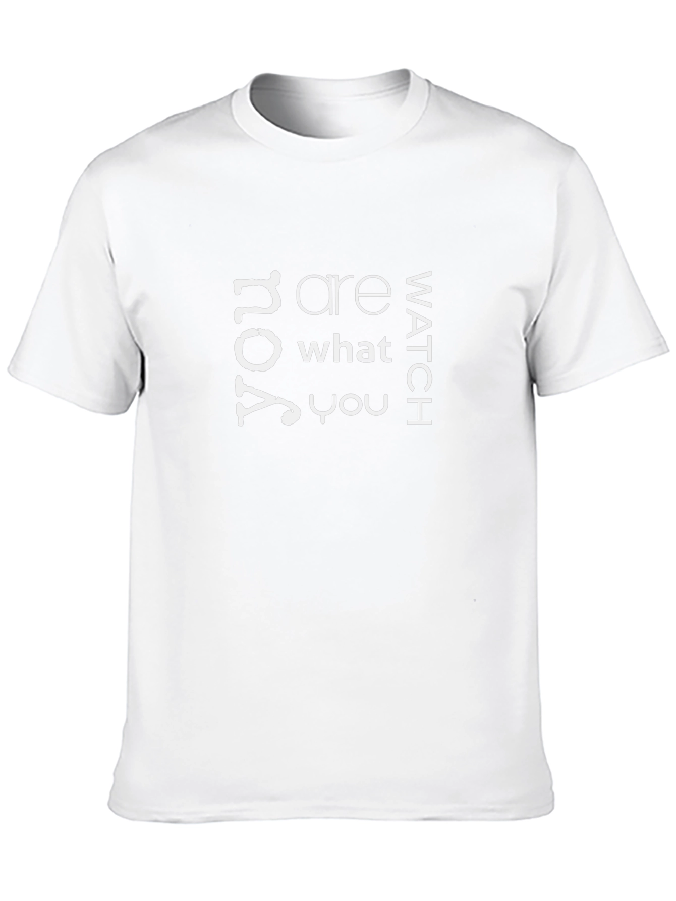 You Are What You Watch Graphic Tee - Black