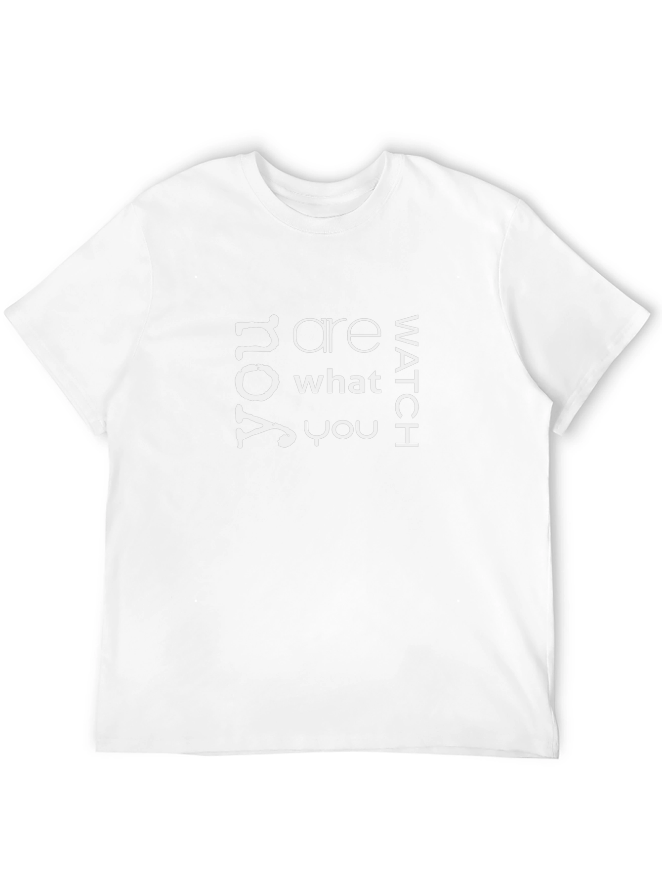 You Are What You Watch Graphic Tee - Black