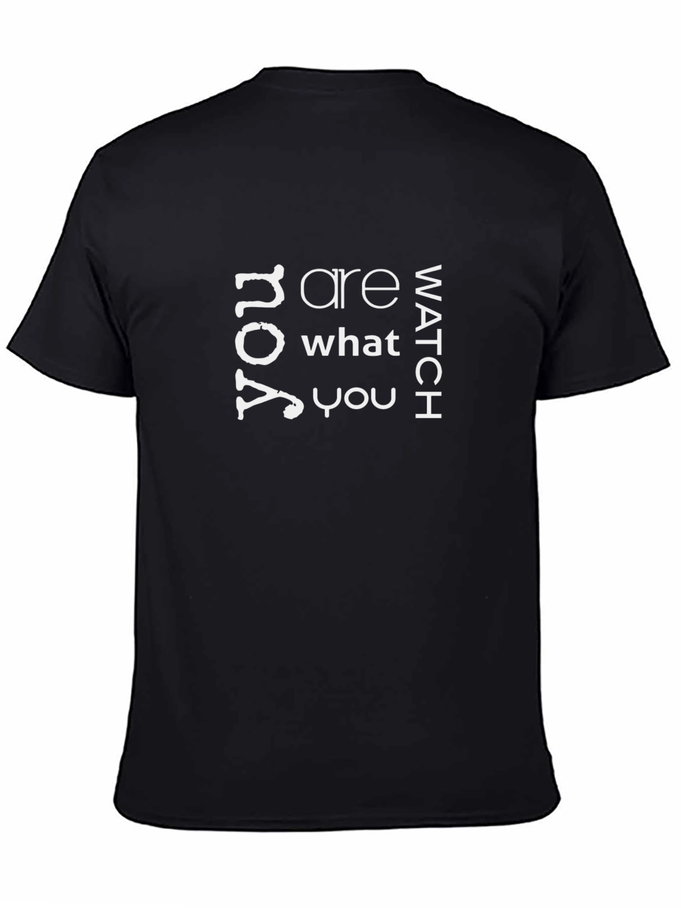 You Are What You Watch Graphic Tee - Black