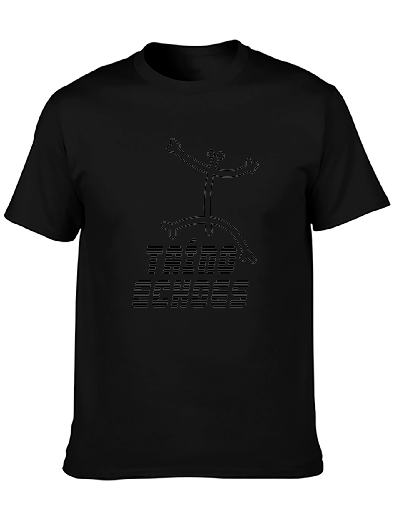 Taino Echoes Black T-Shirt with Coqui Design
