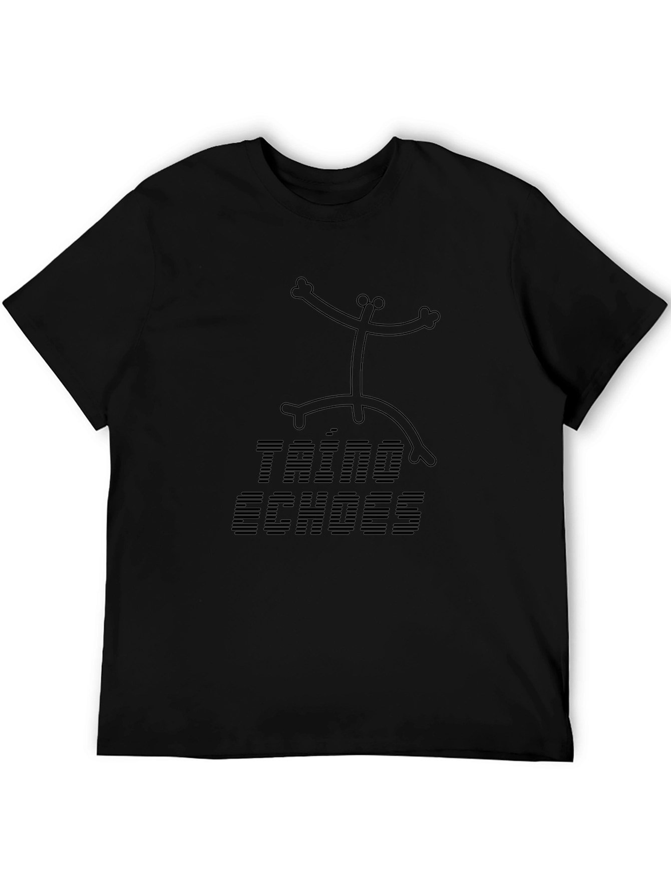 Taino Echoes Black T-Shirt with Coqui Design