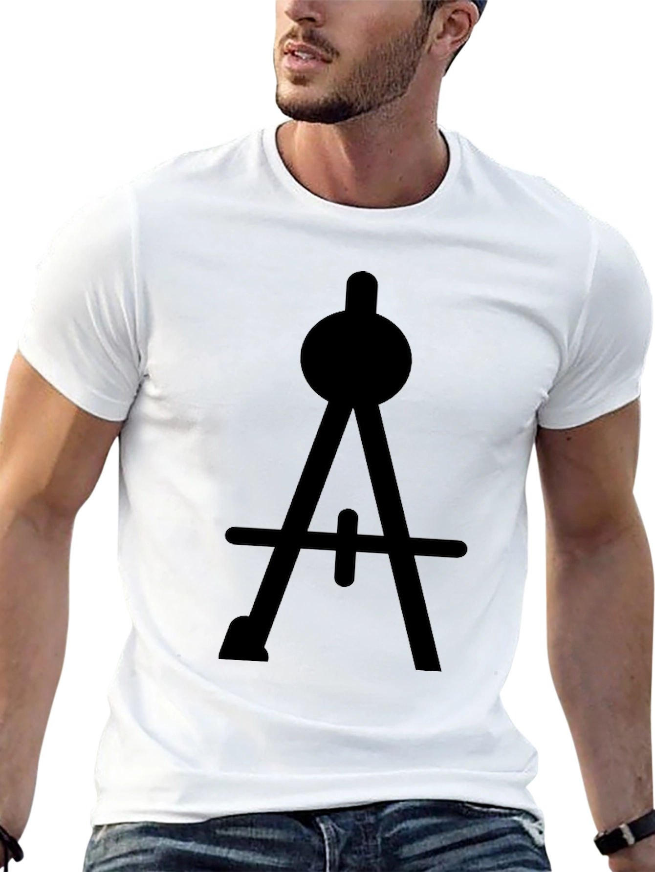 Modern Compass T-Shirt - Architect Geometry Drafting Design