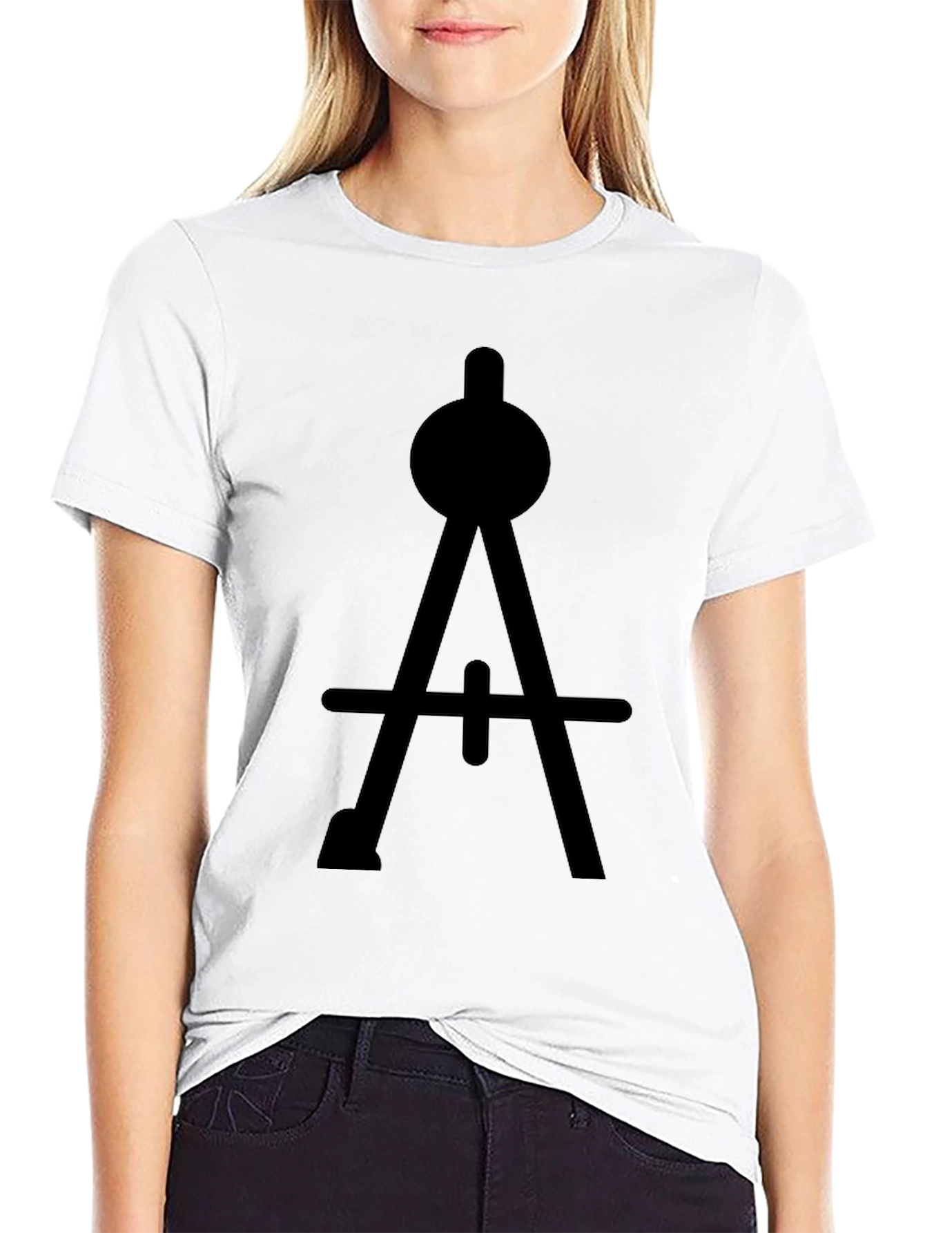 Modern Compass T-Shirt - Architect Geometry Drafting Design