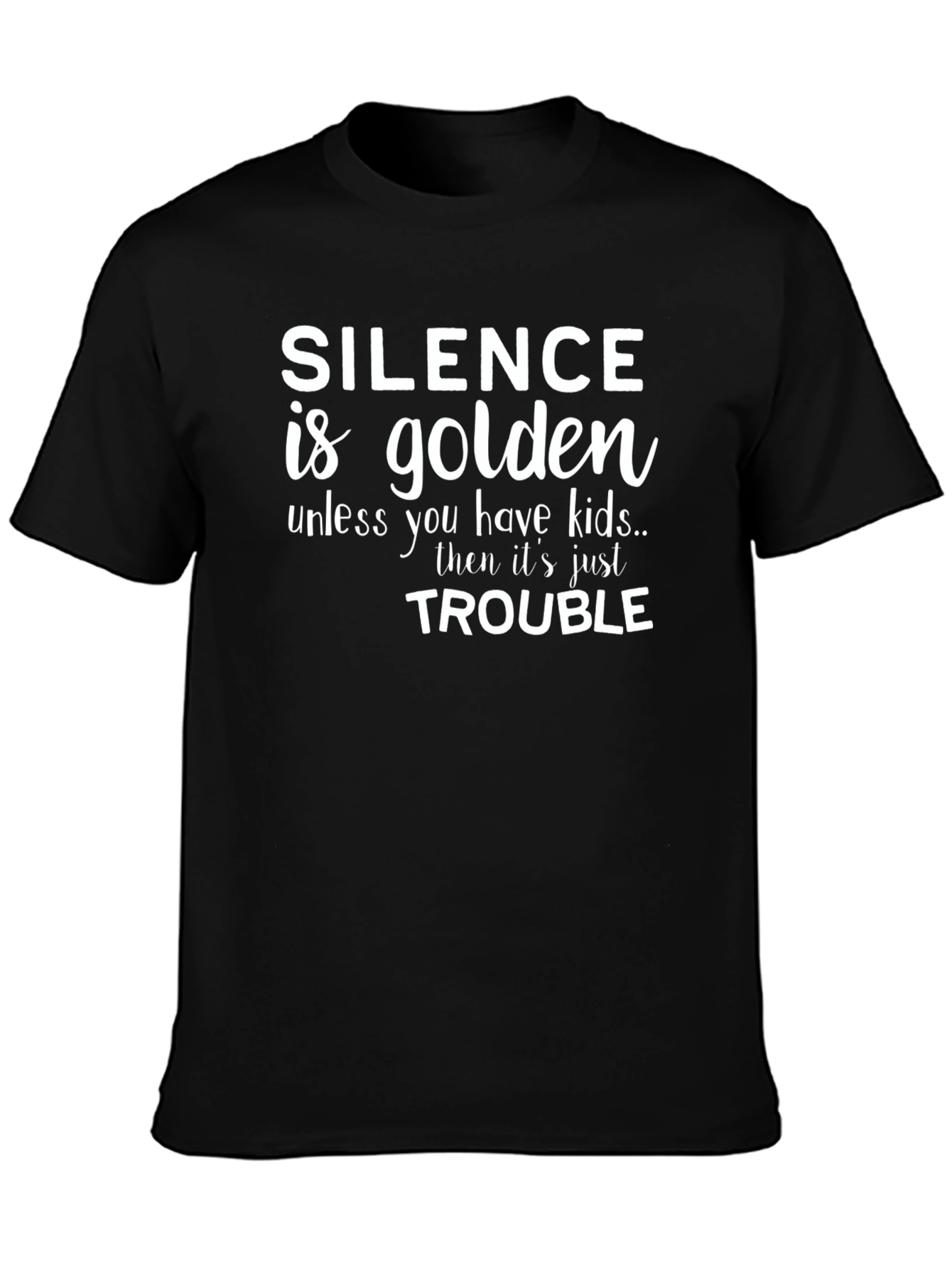 Silence is Golden Novelty Graphic Tee