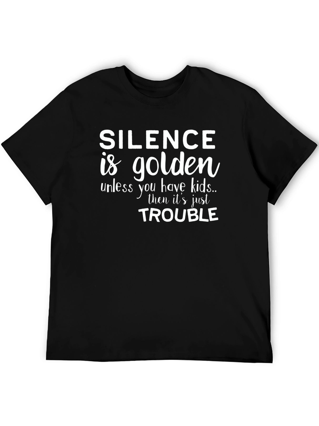 Silence is Golden Novelty Graphic Tee