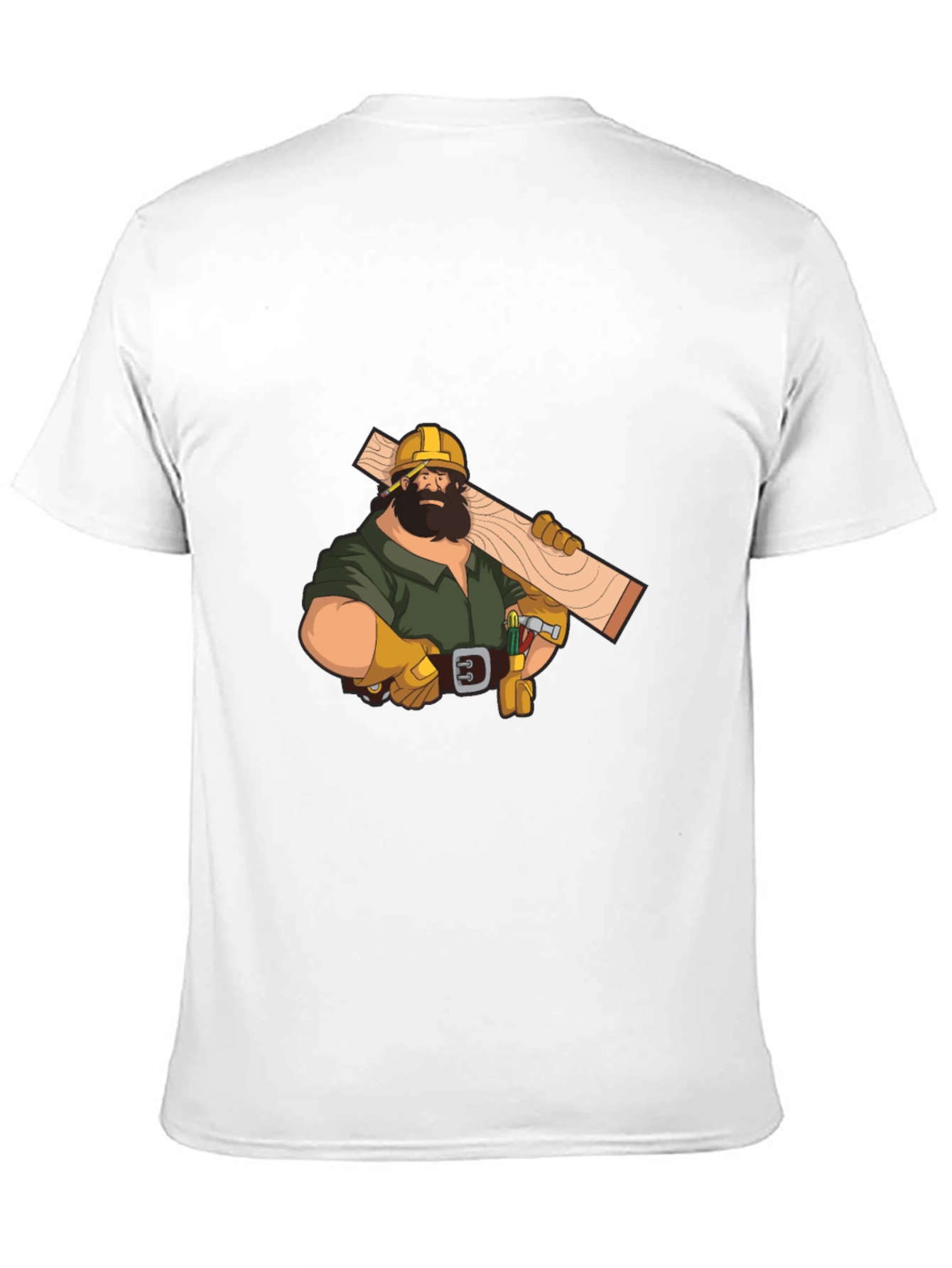 Carpenter Graphic Tee - Black Crew Neck T-Shirt