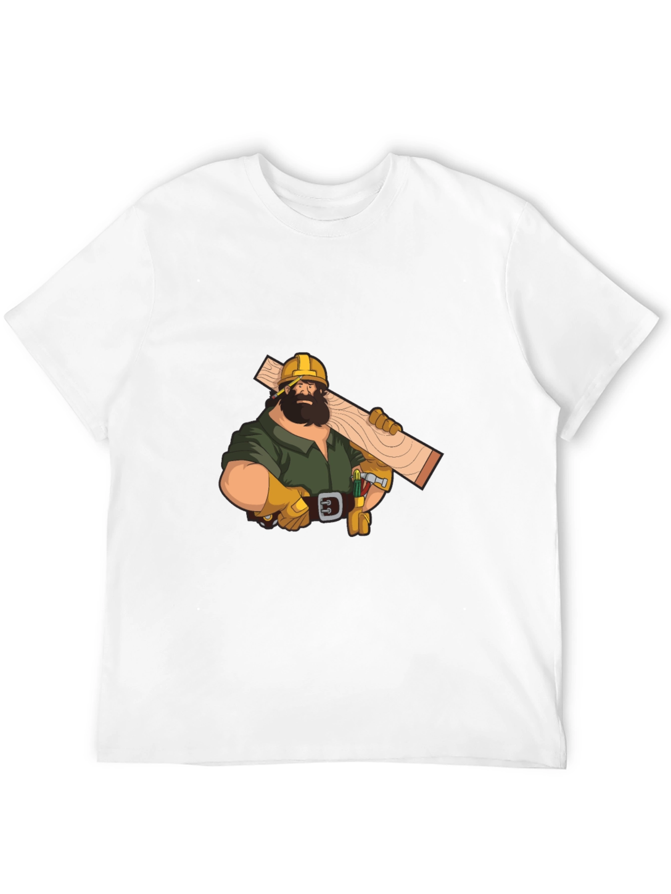 Carpenter Graphic Tee - Black Crew Neck T-Shirt