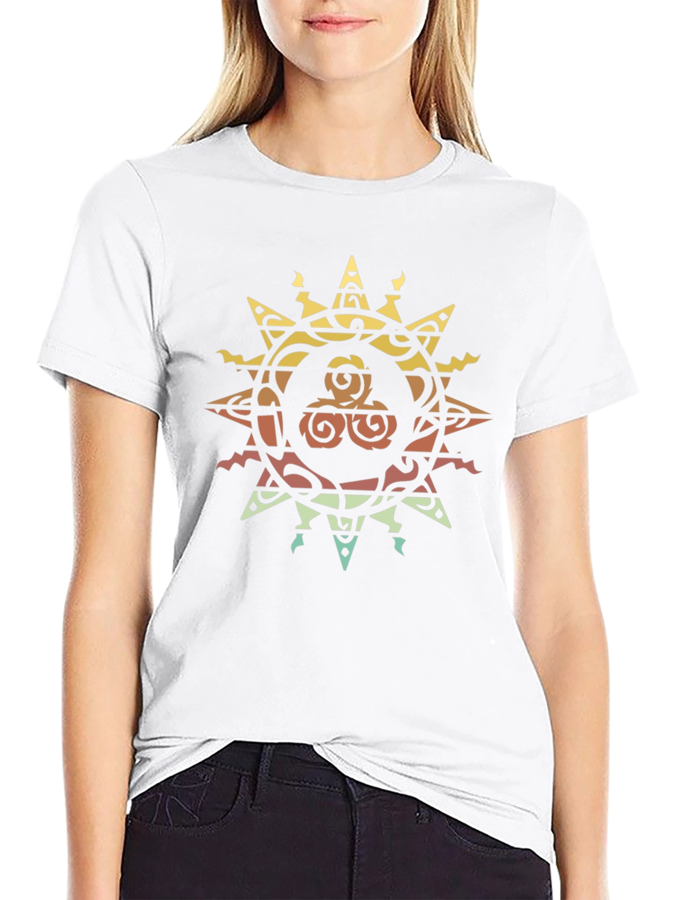 Stylish Sunburst Graphic Tee - Unique Design