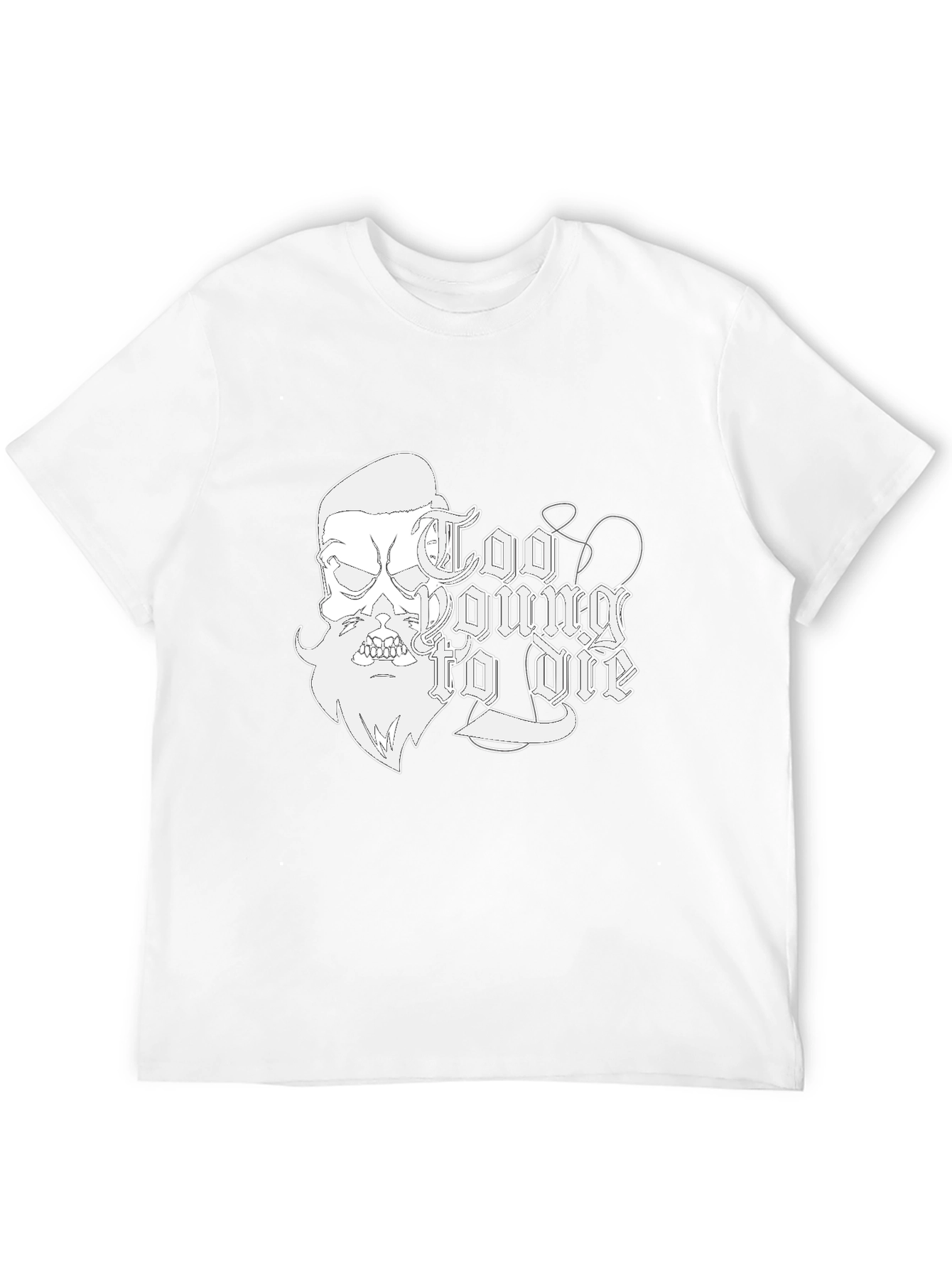 Too Young To Die Black Graphic Tee