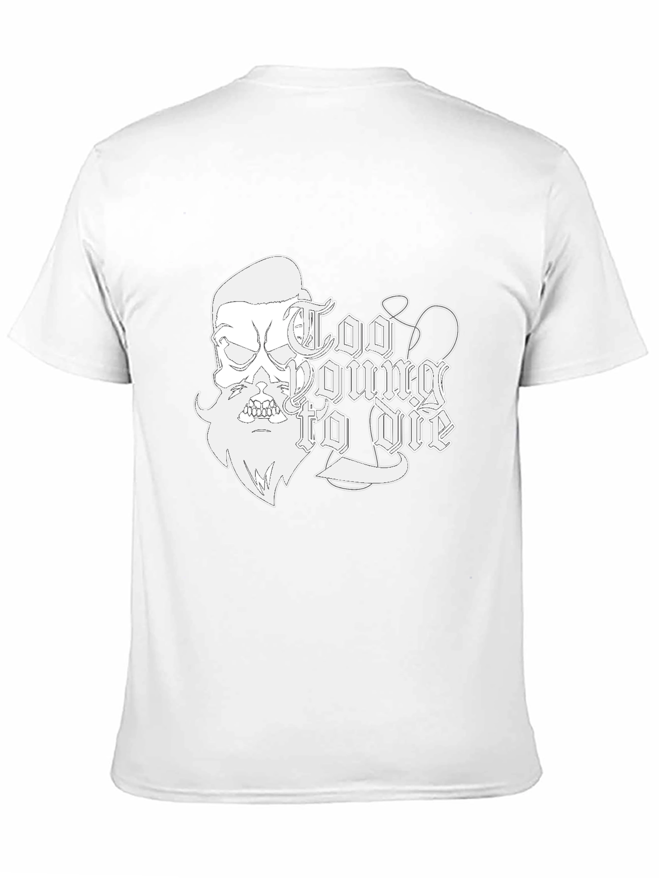 Too Young To Die Black Graphic Tee