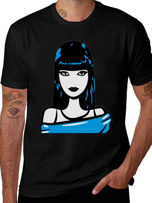 Graphic Novel Style Woman T-Shirt