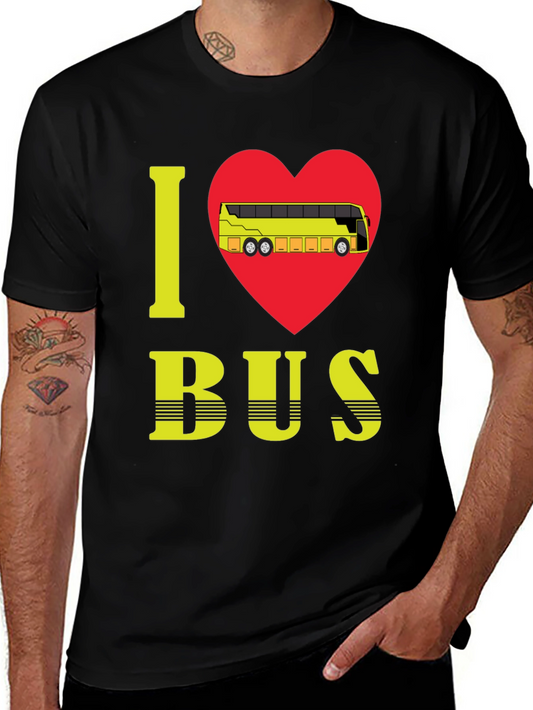 I Love Bus Graphic Tee