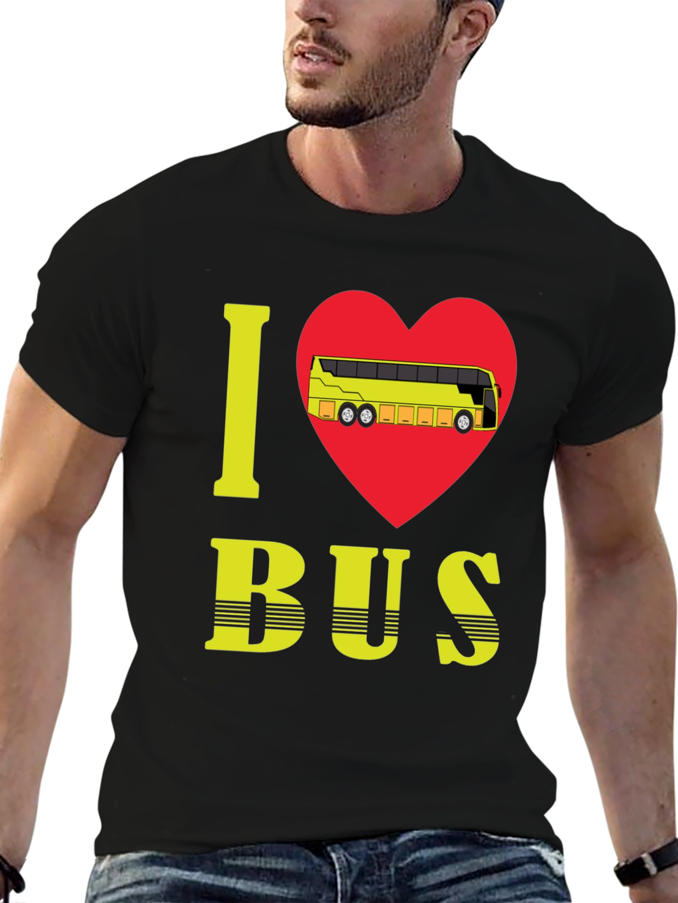 I Love Bus Graphic Tee