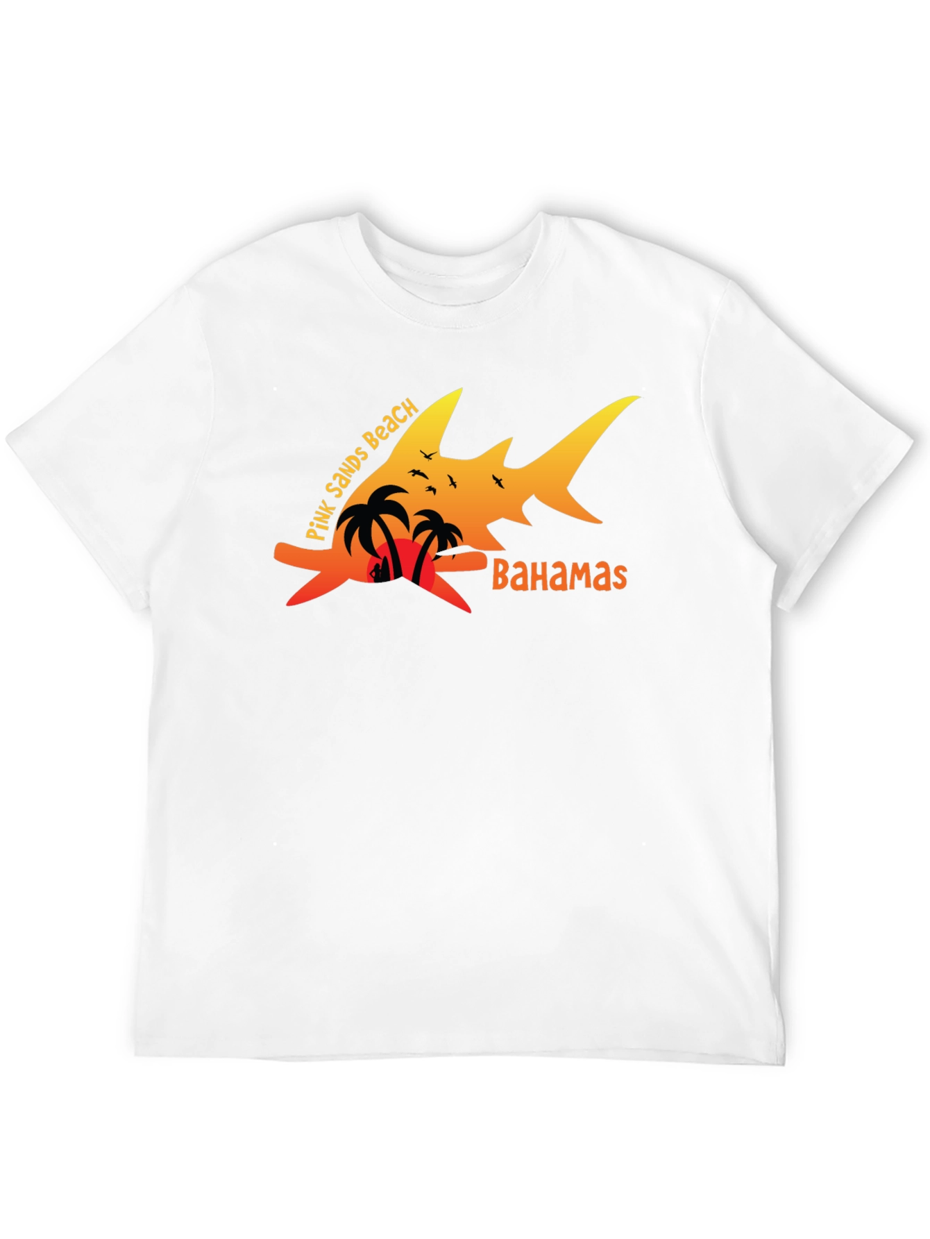 Pink Sands Beach Bahamas Graphic T-Shirt