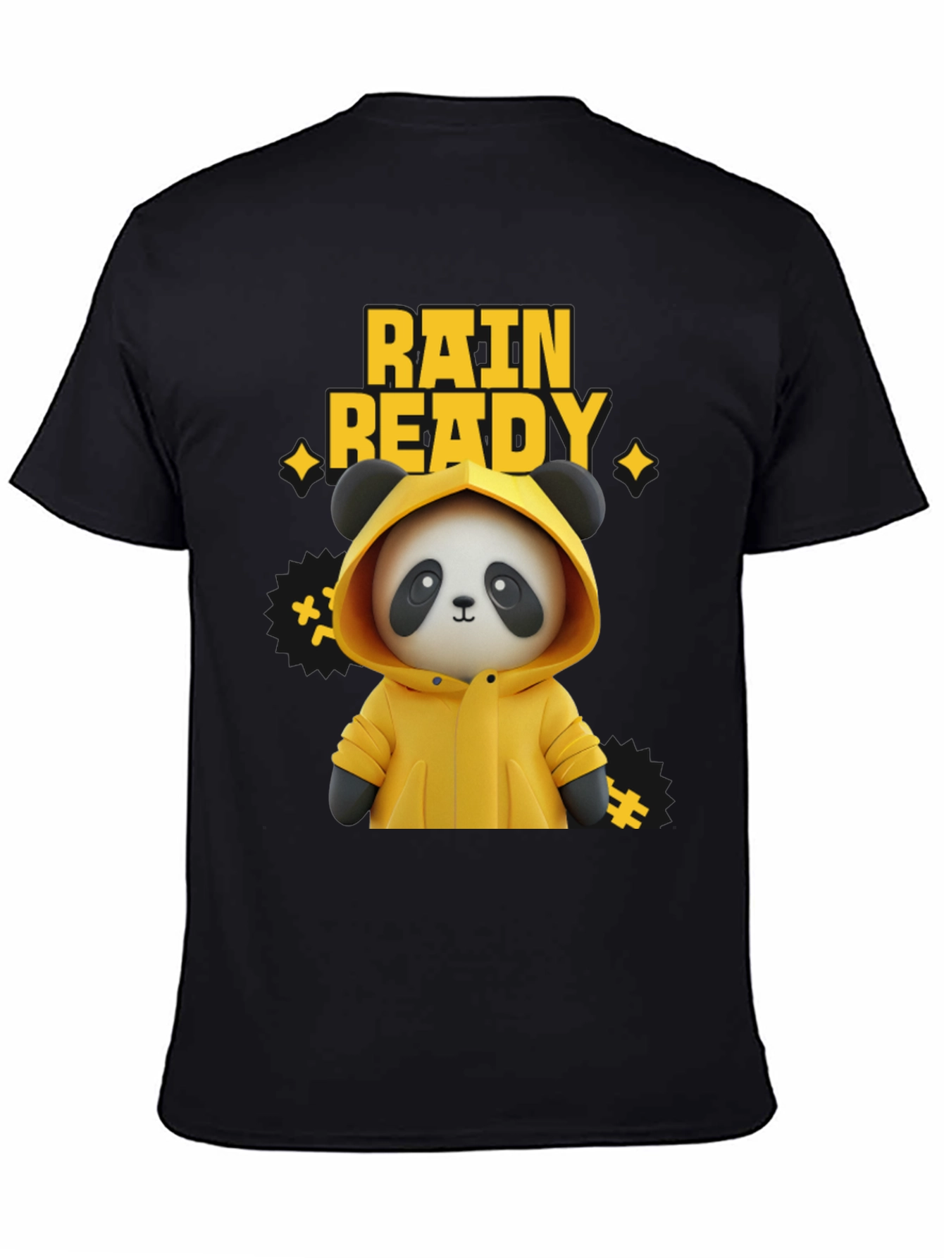 Rain Ready Panda Graphic T-Shirt