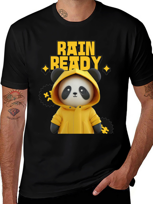 Rain Ready Panda Graphic T-Shirt