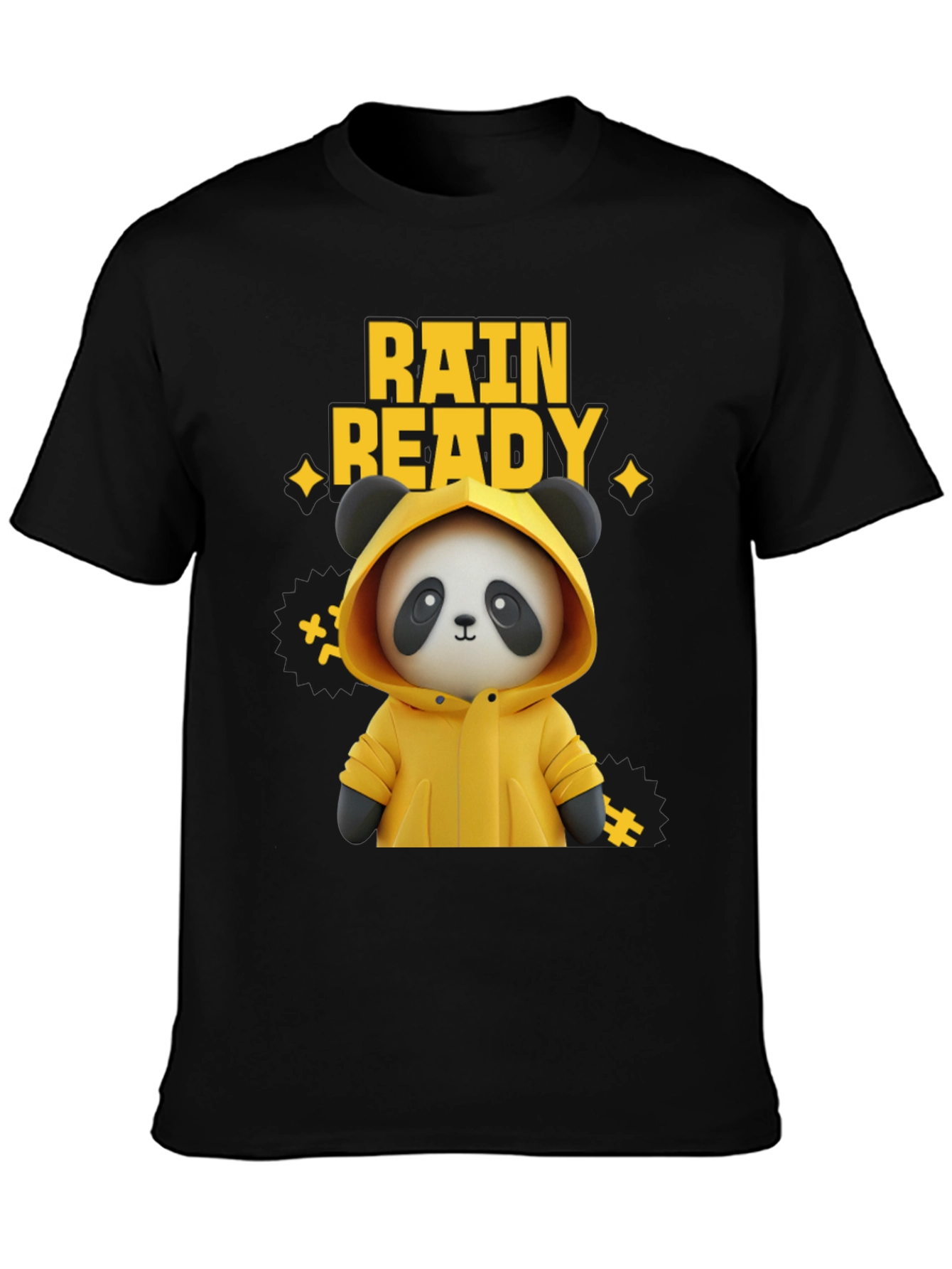 Rain Ready Panda Graphic T-Shirt