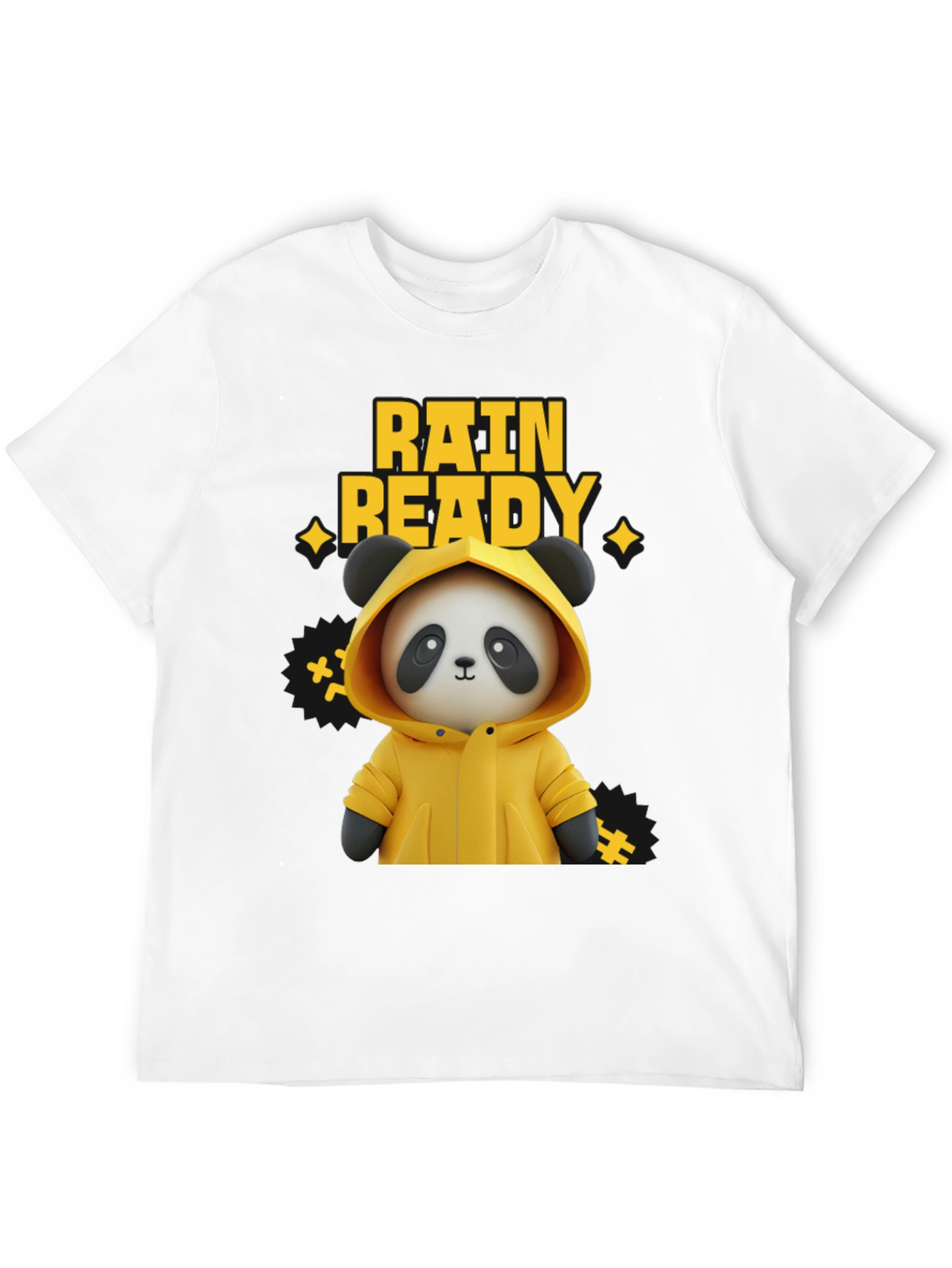 Rain Ready Panda Graphic T-Shirt
