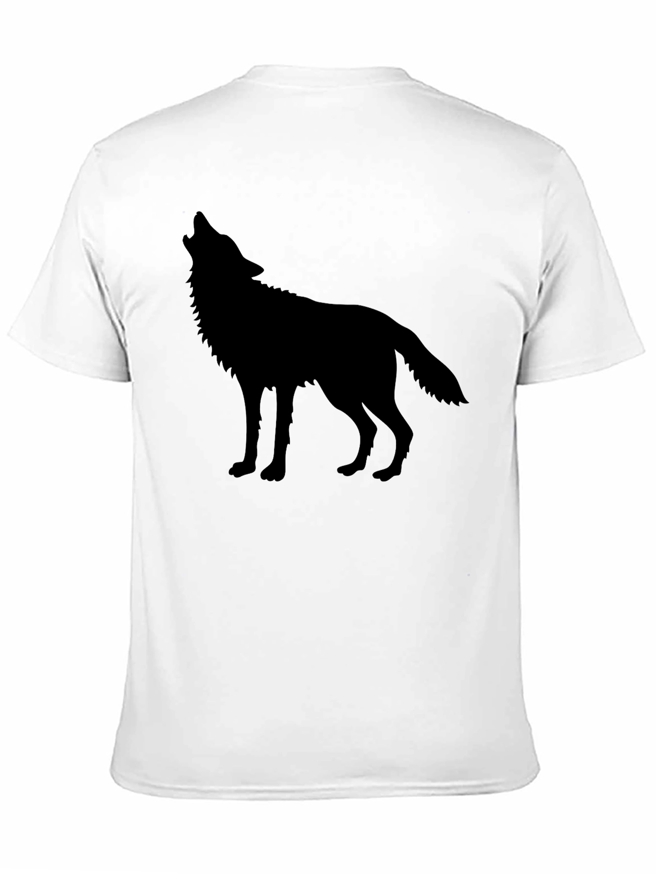 Wolf Silhouette Black T-Shirt