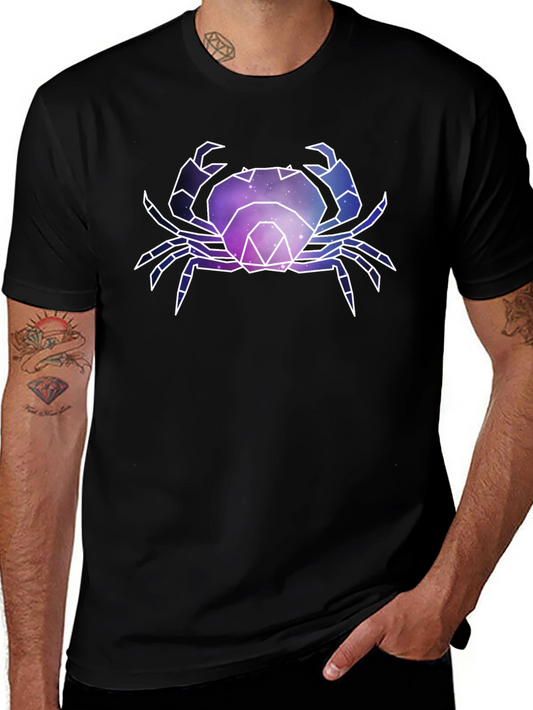 Geometric Galaxy Crab T-Shirt