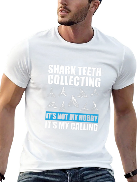 Shark Teeth Collecting T-Shirt - Hobby Calling Tee