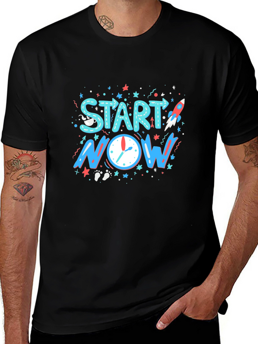 Start Now Graphic T-Shirt - Motivational Tee