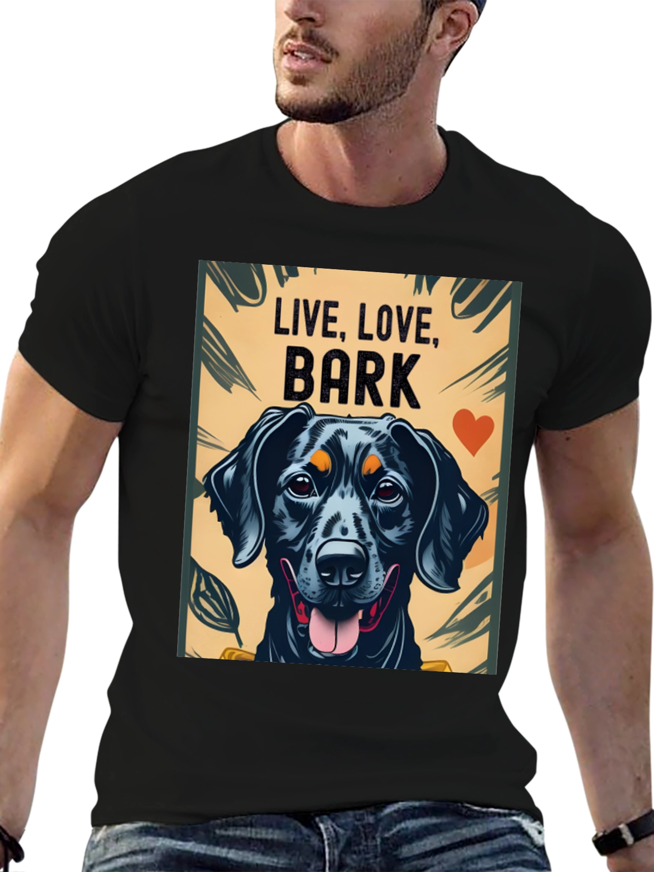 Live Love Bark Dog Graphic Tee