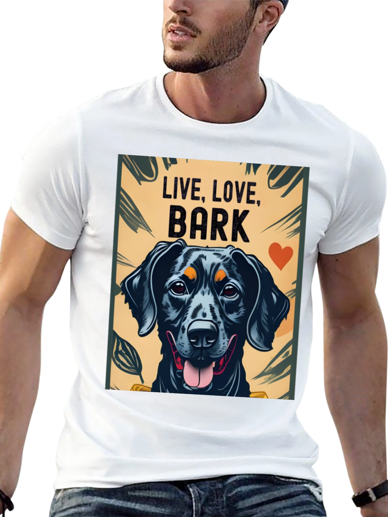 Live Love Bark Dog Graphic Tee