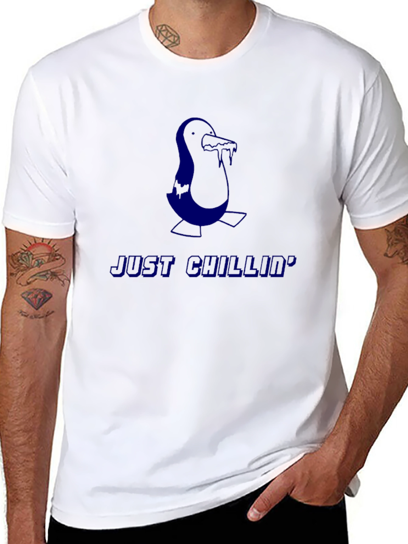 Just Chillin Penguin Tee - Cool & Comfortable