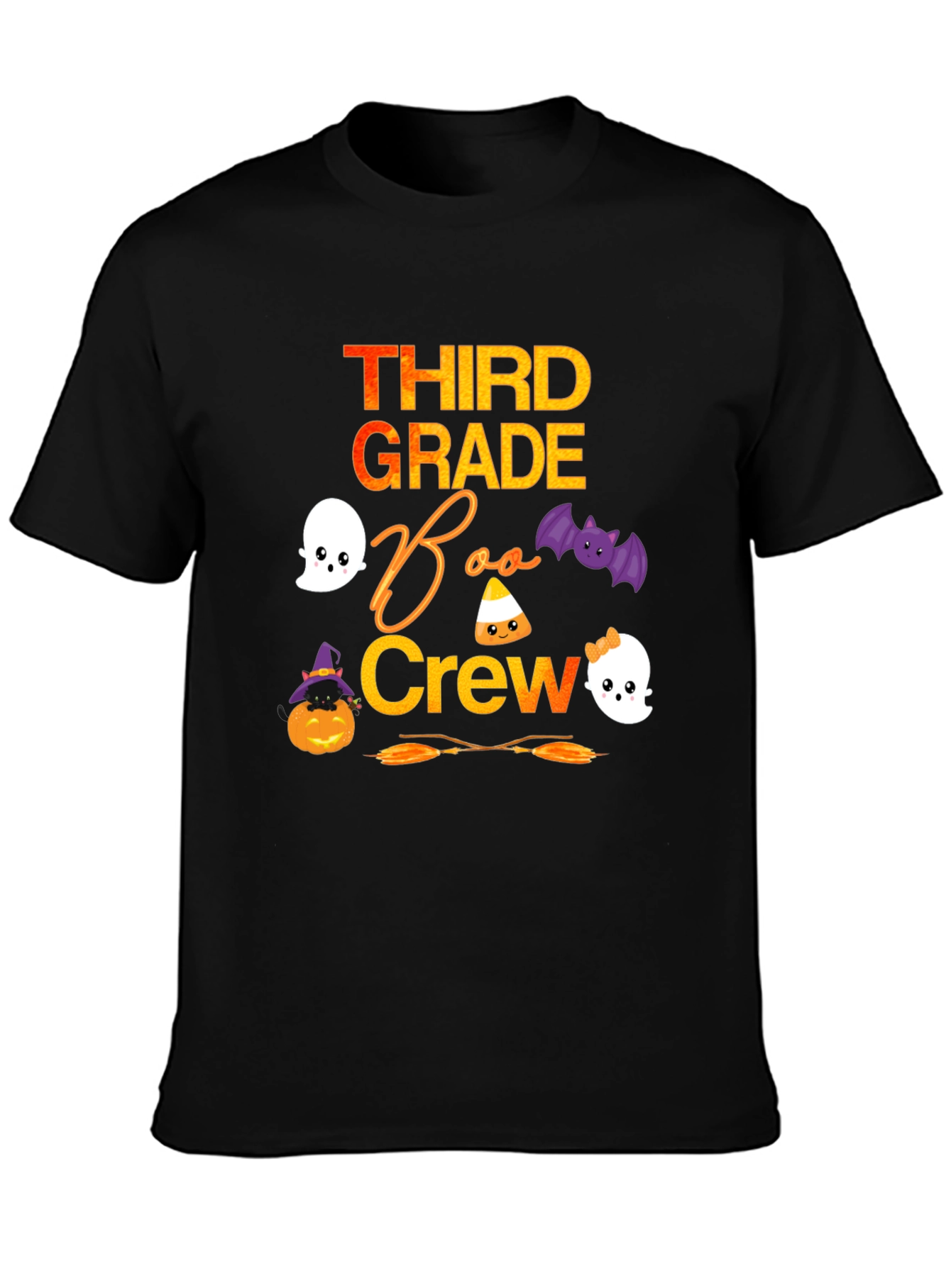 Third Grade Boo Crew Halloween T-Shirt