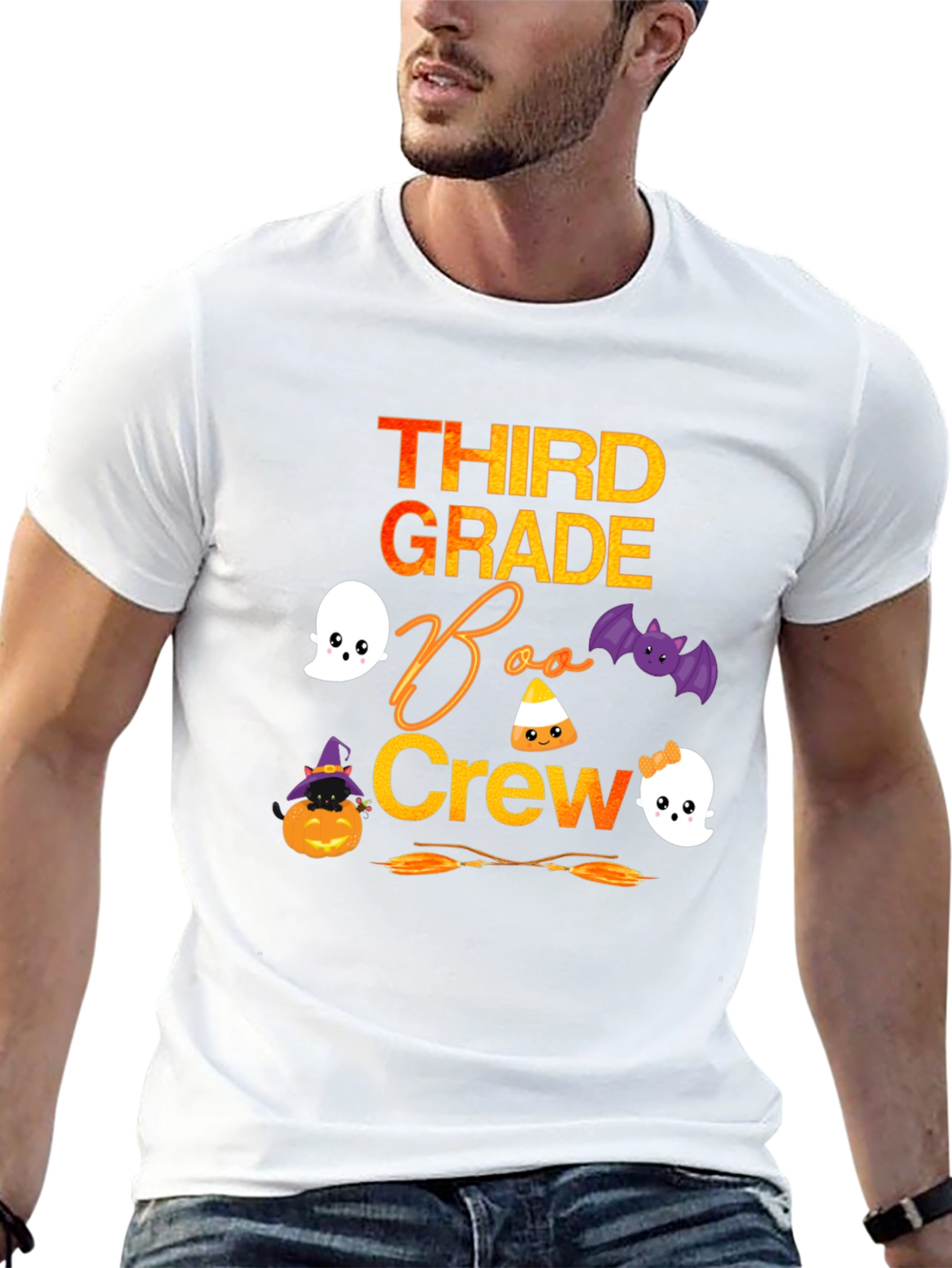 Third Grade Boo Crew Halloween T-Shirt