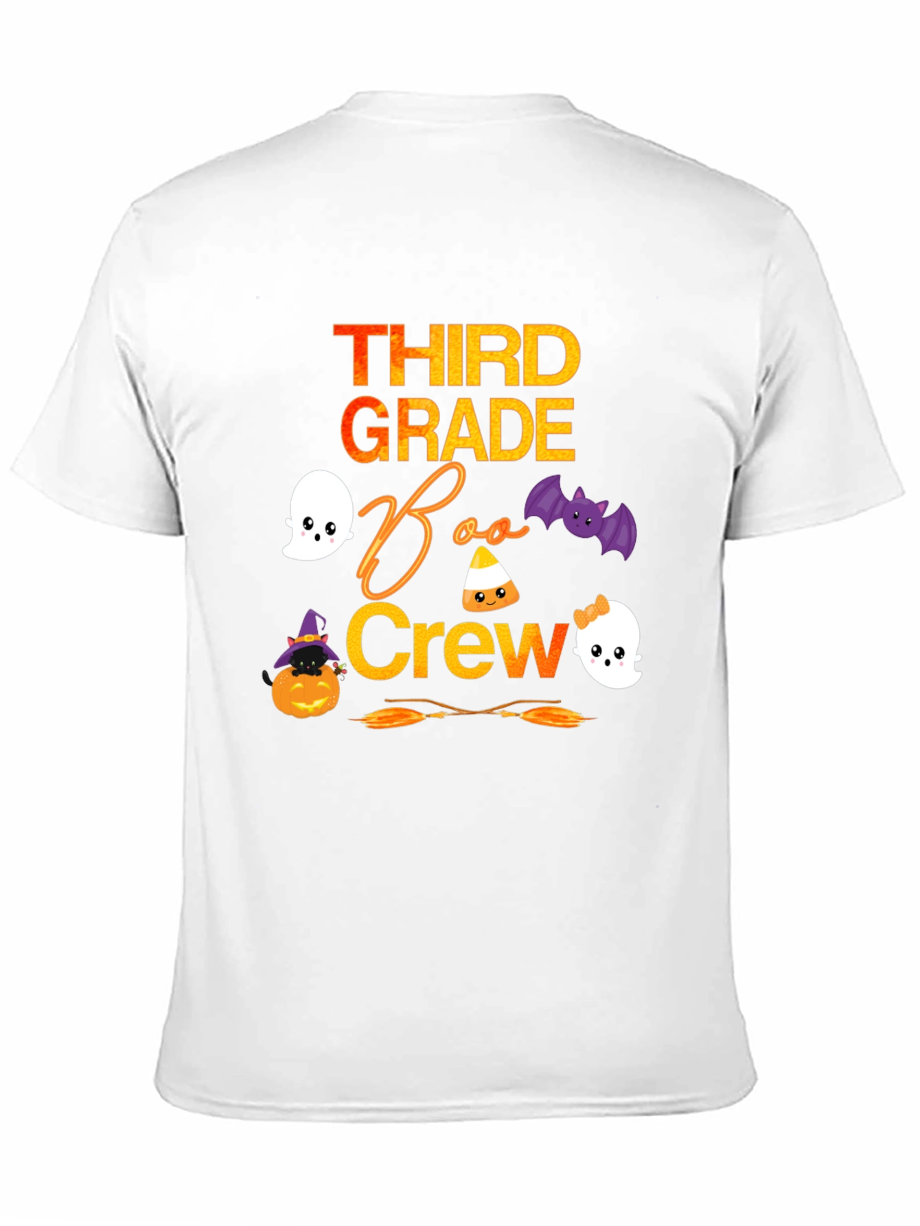 Third Grade Boo Crew Halloween T-Shirt