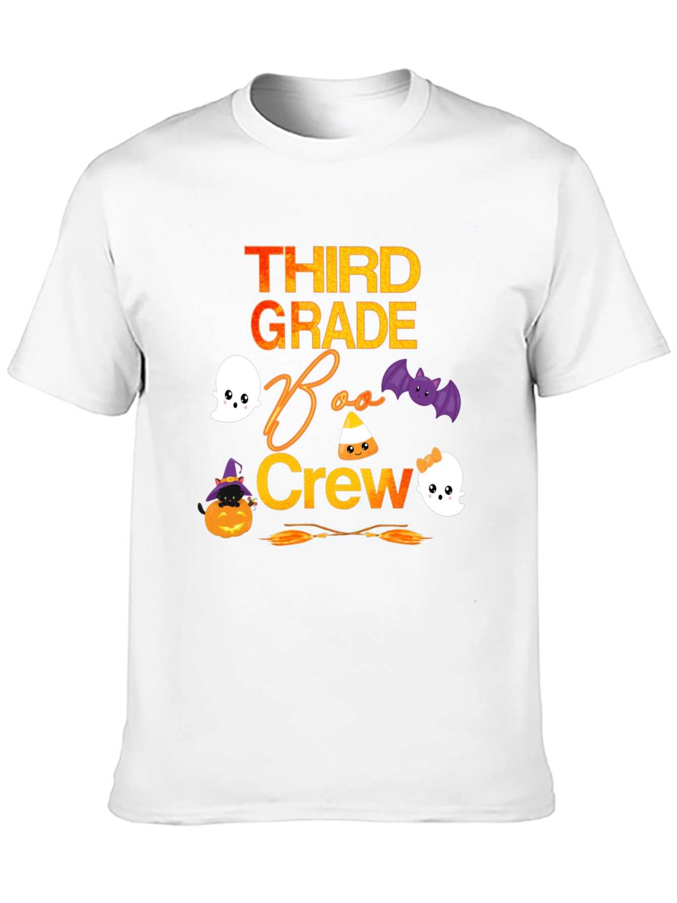 Third Grade Boo Crew Halloween T-Shirt