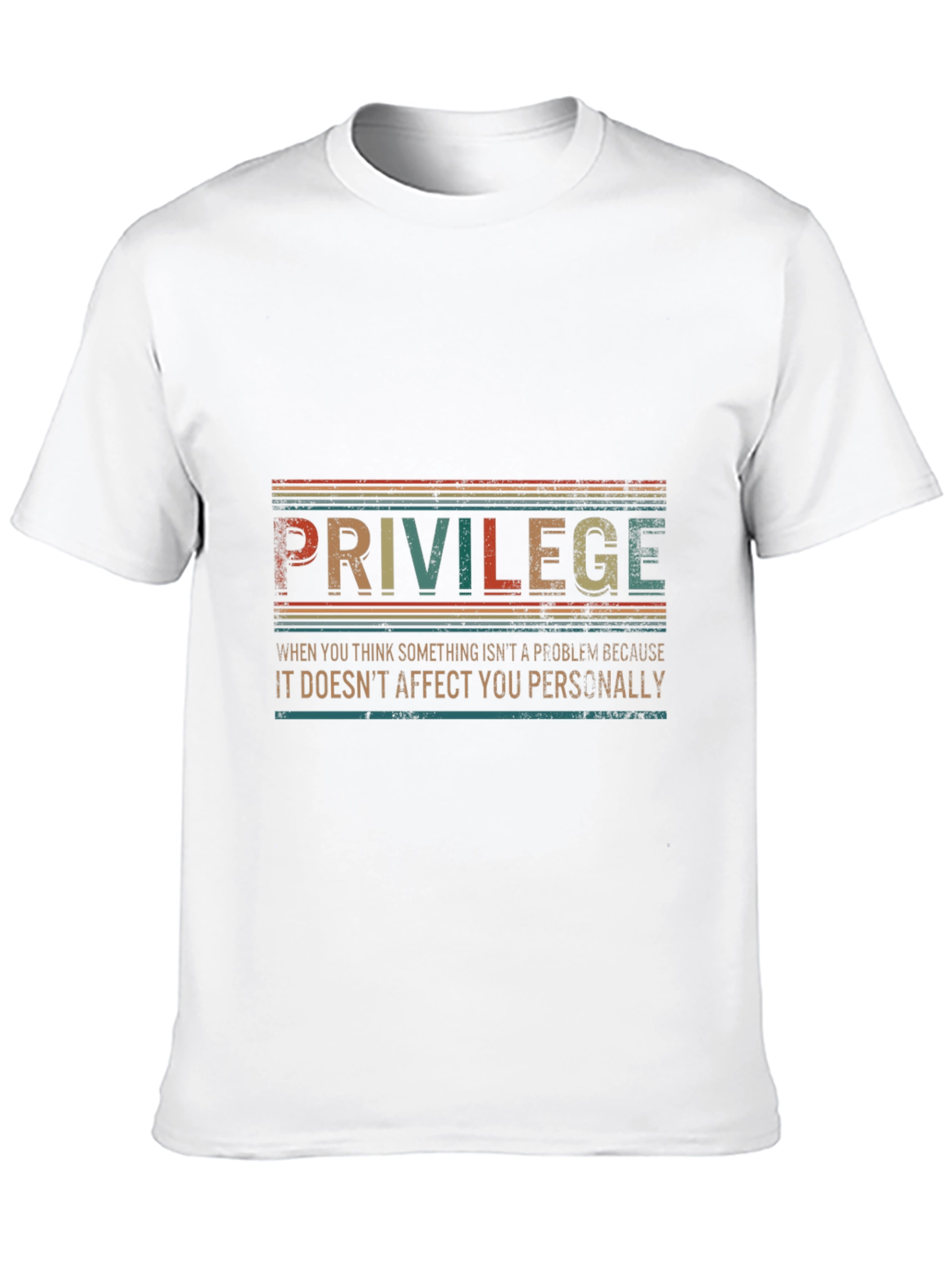 Privilege Graphic Tee - Retro Style Statement Shirt