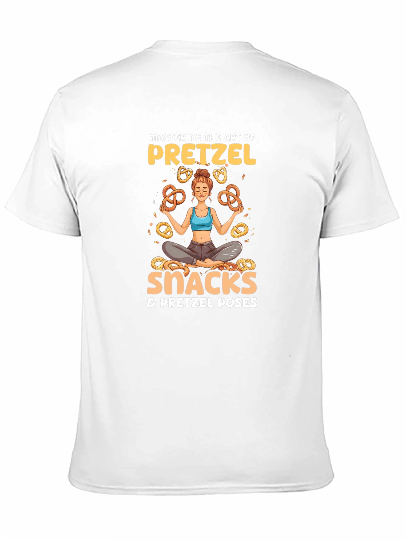 Pretzel Lover T-Shirt - Snacks & Yoga Poses