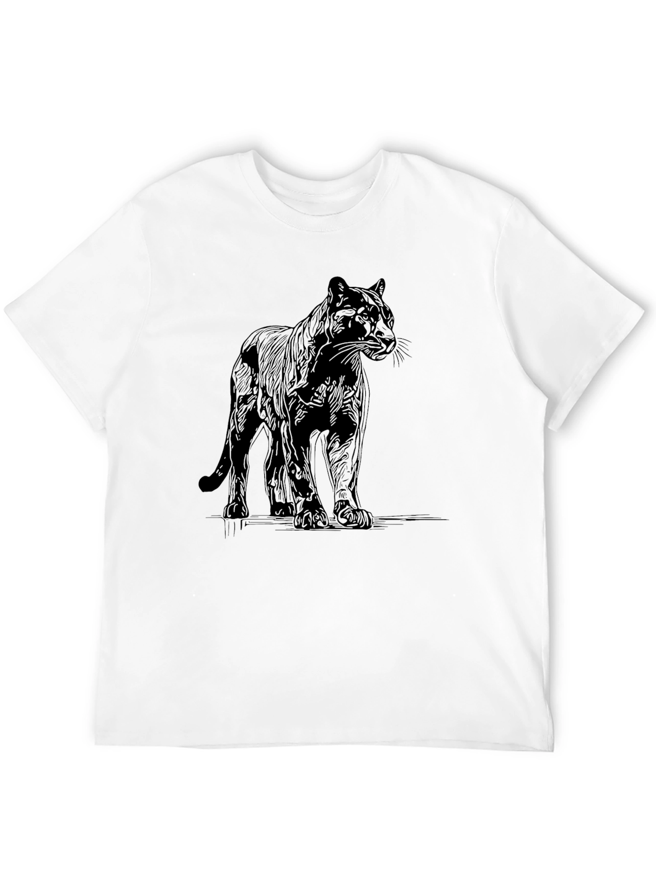 Black Panther Graphic Tee - Mens Casual Shirt