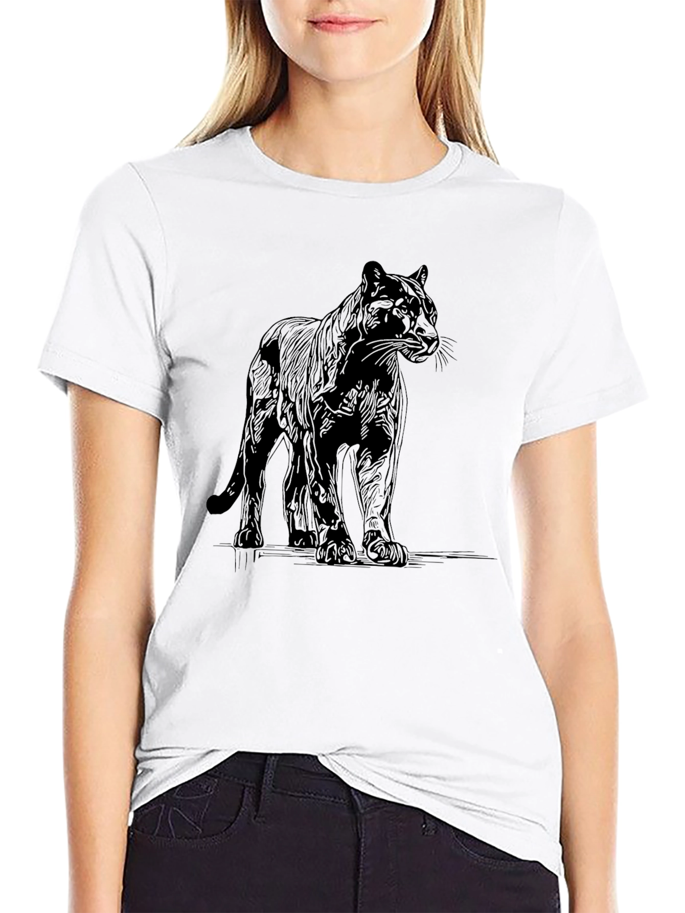 Black Panther Graphic Tee - Mens Casual Shirt
