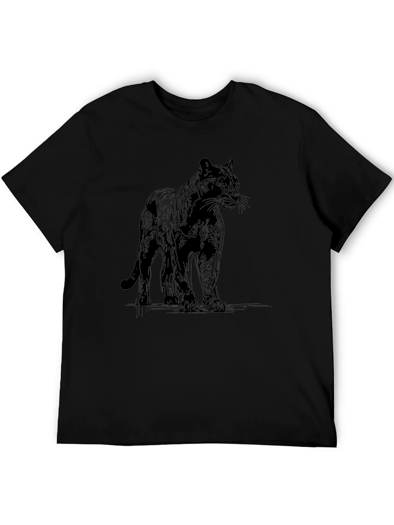Black Panther Graphic Tee - Mens Casual Shirt
