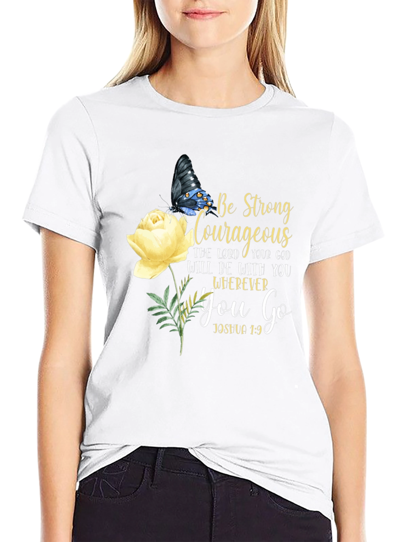 Be Strong & Courageous Christian T-Shirt