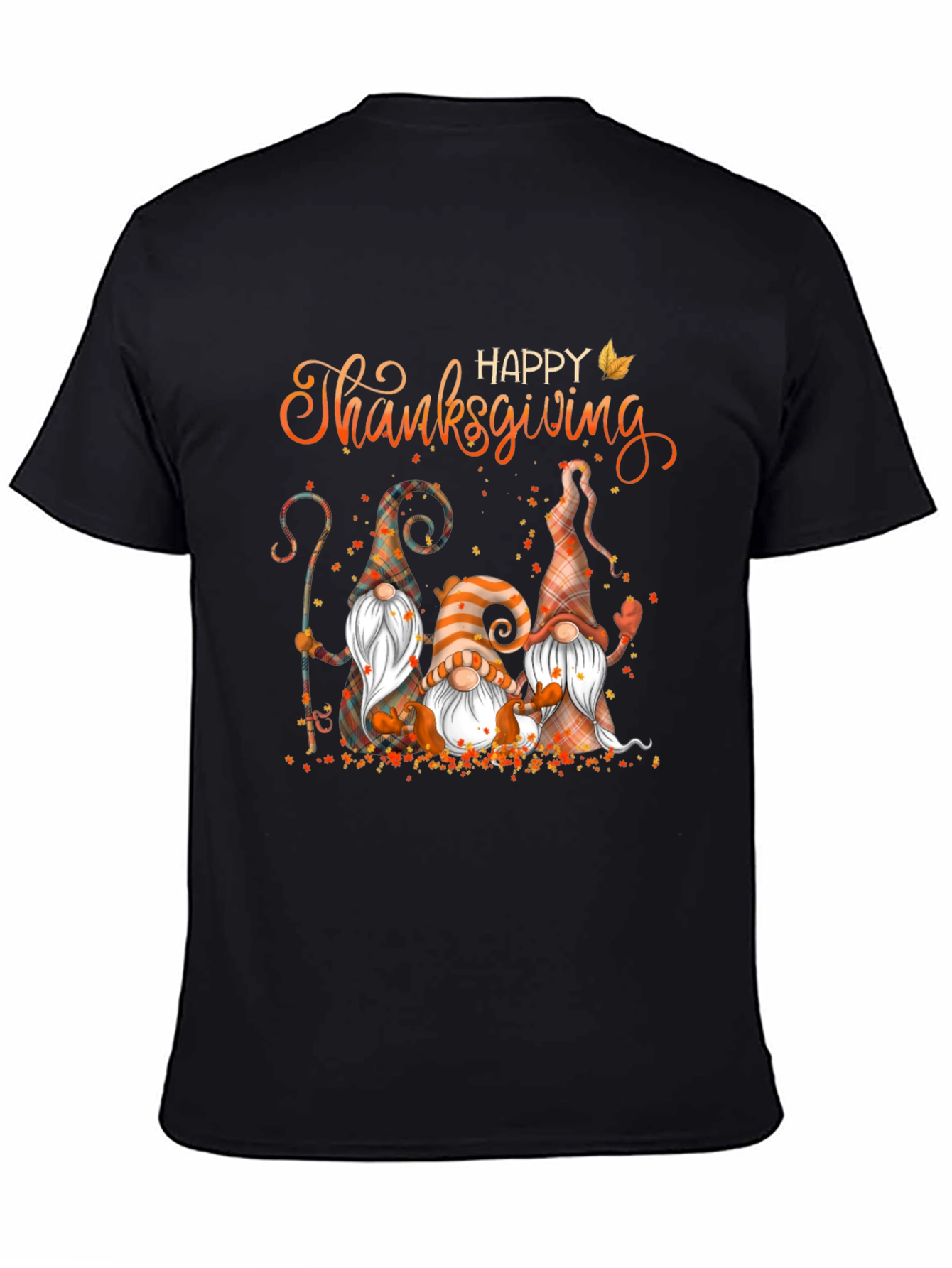 Happy Thanksgiving Gnomes Graphic T-Shirt