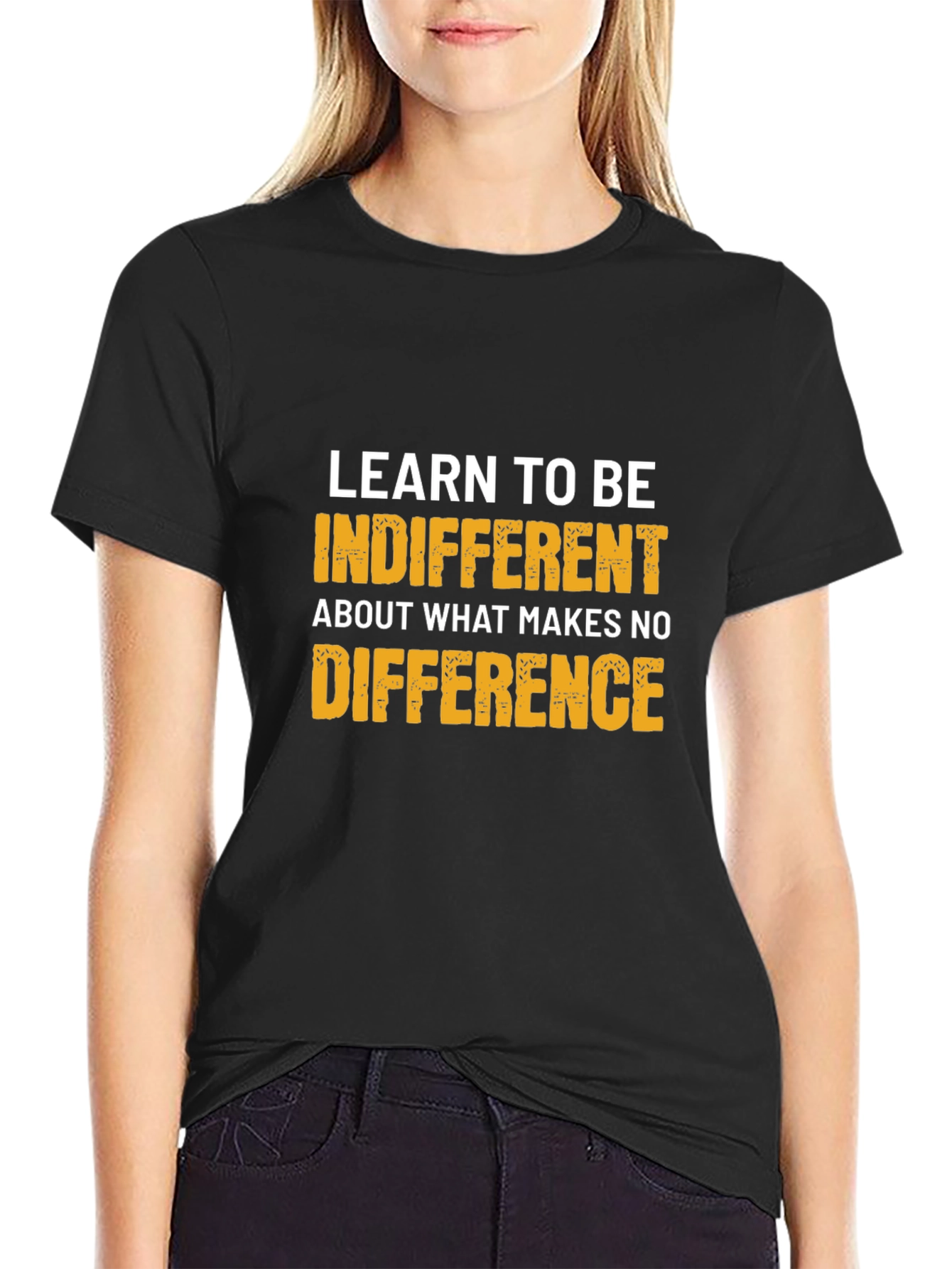 Indifferent Tee: Motivational Graphic T-Shirt