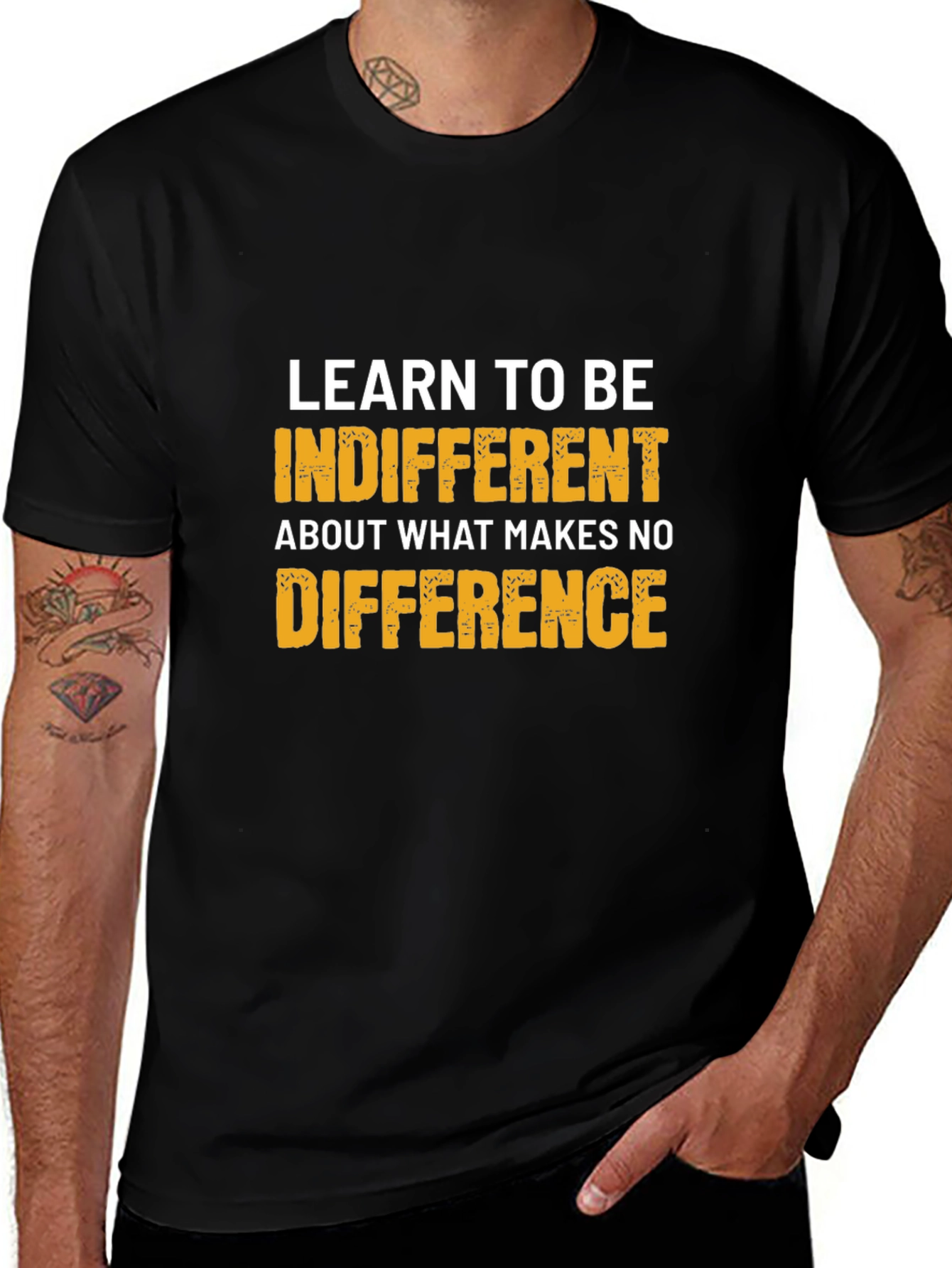Indifferent Tee: Motivational Graphic T-Shirt