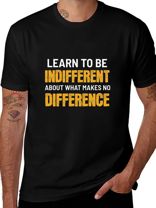 Indifferent Tee: Motivational Graphic T-Shirt