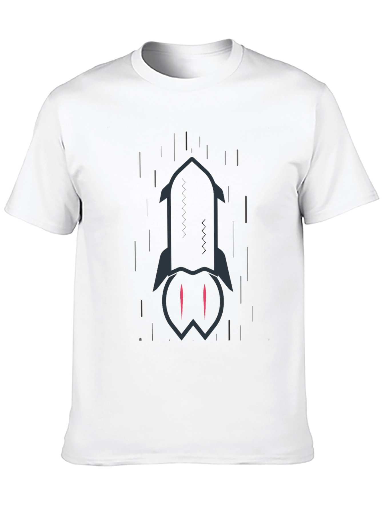 Rocket Graphic Black T-Shirt