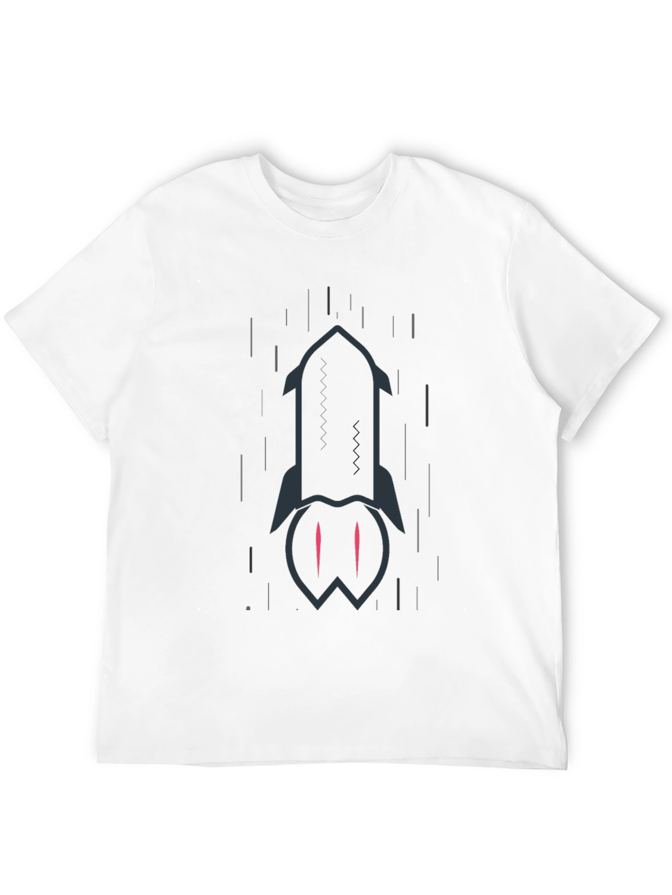 Rocket Graphic Black T-Shirt