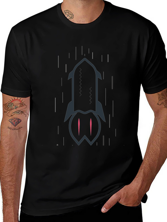 Rocket Graphic Black T-Shirt