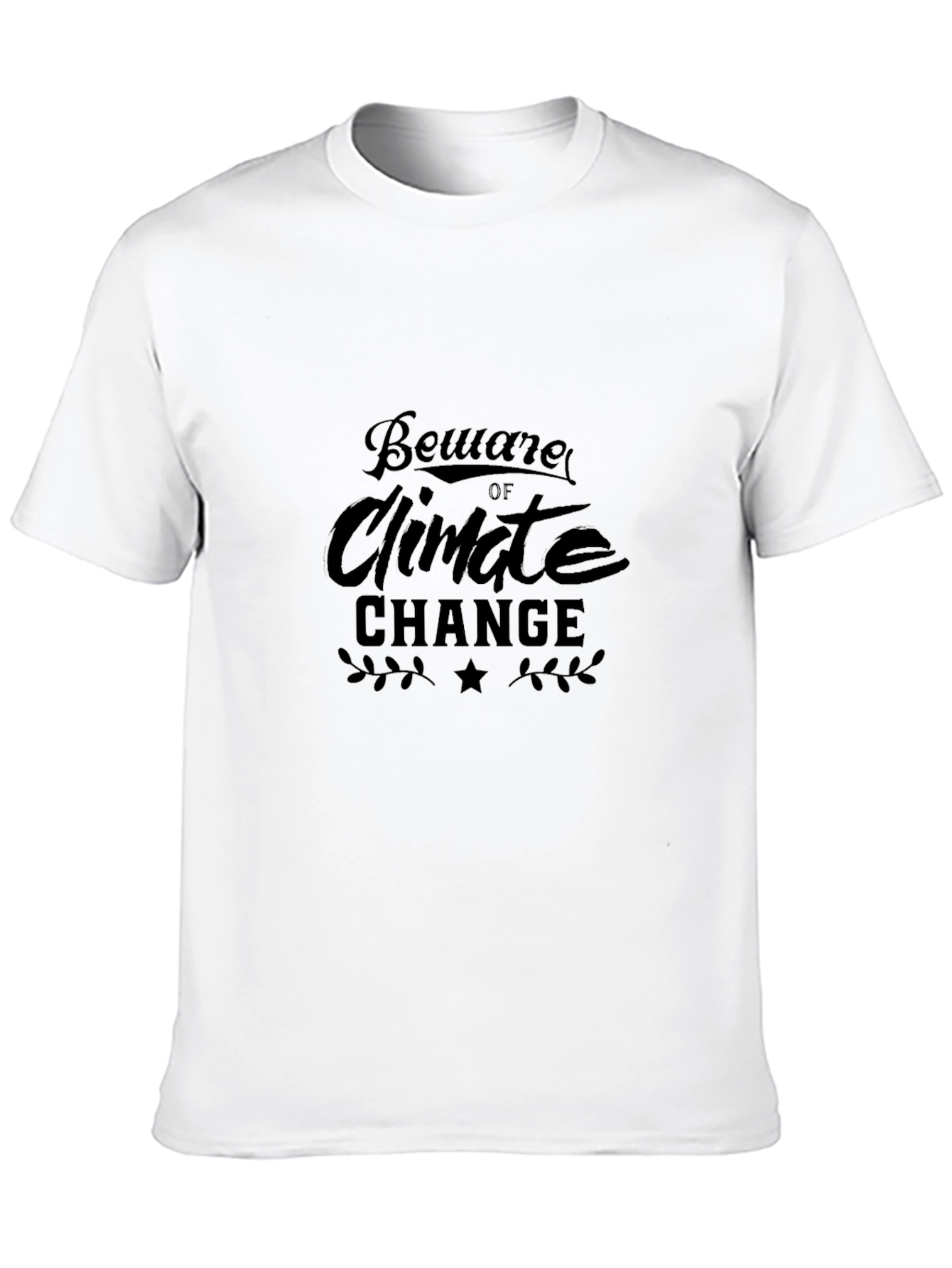 Beware of Climate Change Black T-Shirt