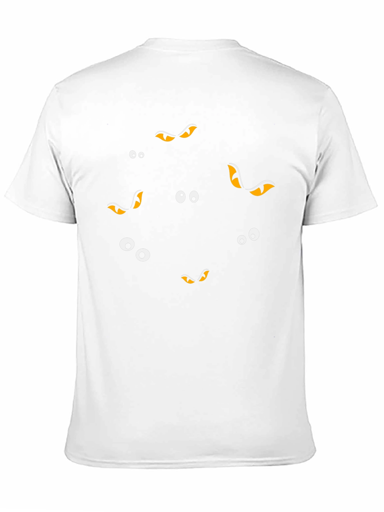 Spooky Eyes Black T-Shirt - Halloween Fun!