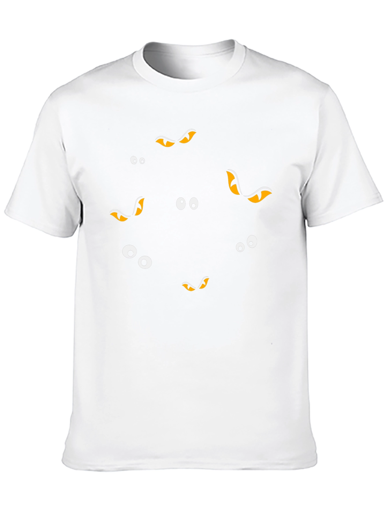 Spooky Eyes Black T-Shirt - Halloween Fun!